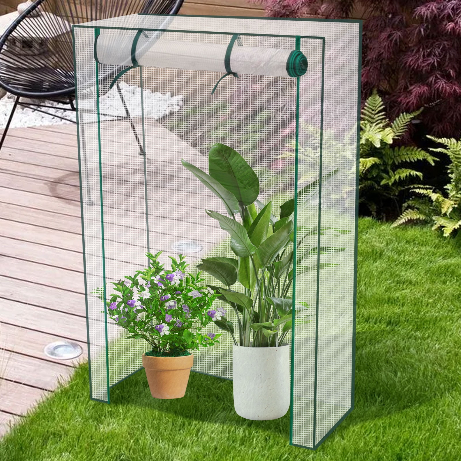 AEVXKHI Mini Greenhouse Clear PVC Greenhouse Innovative Square Small Greenhouse Cover, Plant Greenhouse for Garden Yard Indoor Outdoor Use