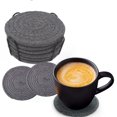 thumbnail image 2 of 6 piezas de salvamanteles para ollas, posavasos trenzado grande trenzado, posavasos de copa de tejido de hilo de algodón, posavasos para olla caliente, alfombrilla para cocina, suministros de cocina Xemadio 222729-2, 2 of 9