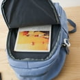 thumbnail image 2 of Casual Schoolbag Nylon Bookbag Multi-pocket Preppy Style Knapsack (Pink), 2 of 10