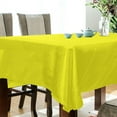 thumbnail image 3 of GZHJMY Yellow Solid Color Tablecloth, Rectangle Waterproof Washable Polyester Table Cover for Picnic Dinner Holiday Party Decor, 60 x 90 Inch, 3 of 7