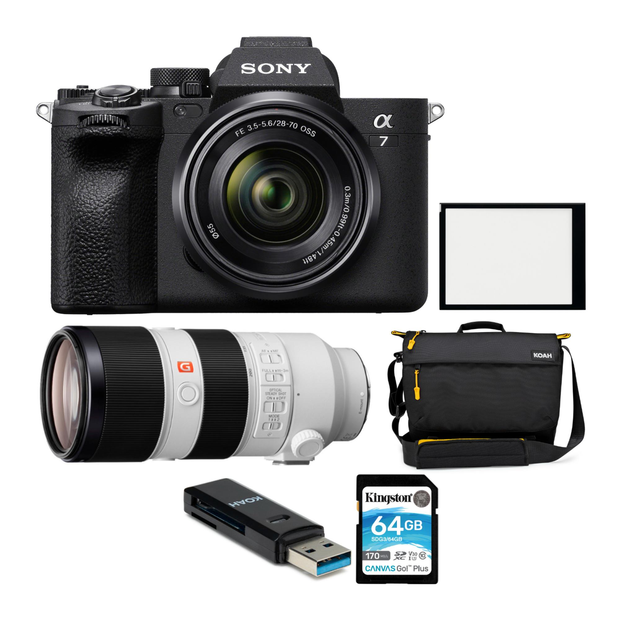 Sony Alpha 7 IV Fullframe Mirrorless Camera with 2870mm Lens with Lens Bundle