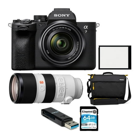 Sony Alpha 7 IV Full-frame Mirrorless Camera with 28-70mm Lens with Lens Bundle
