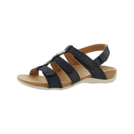 

Vionic Womens Amber Metallic Wedge T-Strap Sandals