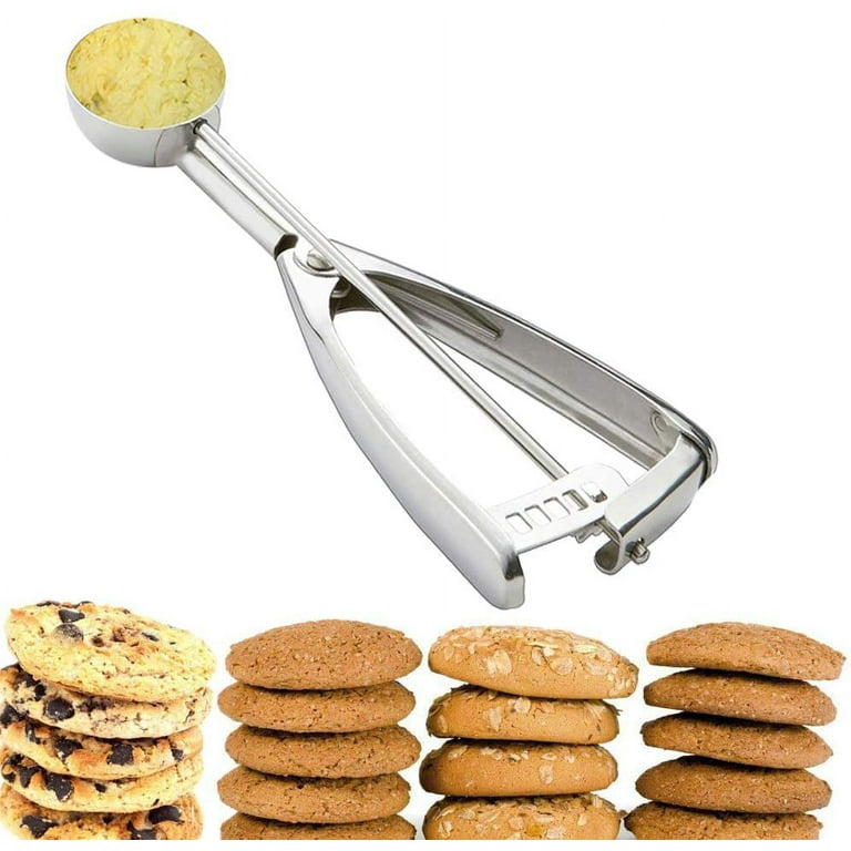 Saebye Medium Cookie Scoop, 2 Tbsp / 30ml / 1 oz, Size #40 Cookie Dough  Scoop, Cookie Scoops for Baking, 1 25/32 inches / 4.5 CM Ball, 18/8  Stainless