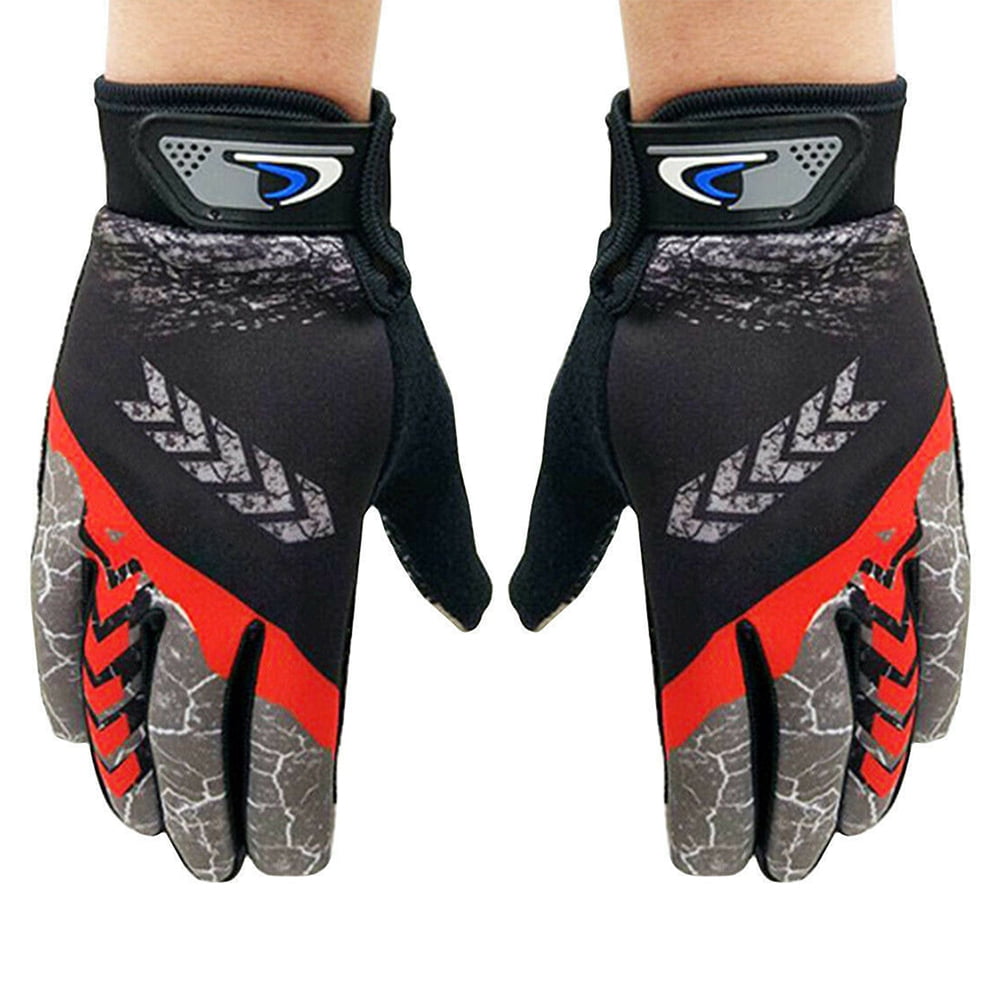 Windproof Motorcycle Full Finger Gloves Touch Screen Non-slip Cycling Mittens US