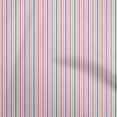 thumbnail image 1 of oneOone Cotton Cambric Pink Fabric Stripes Craft Projects Decor Fabric Printed By The Yard 56 Inch Wide, 1 of 4