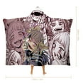 thumbnail image 2 of My Hero Academia Himiko Toga Wearable Blanket Cloak Arctic Velvet Hooded Blanket Soft Fuzzy Hoodie Blanket Cape for Adults Kids 40"x50", 2 of 8