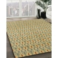 thumbnail image 2 of Ahgly Company Indoor Rectangle Abstract Metallic Gold Abstract Area Rugs, 6' x 9', 2 of 6