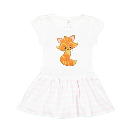 

Inktastic Cute Orange Kitty Cat Gift Toddler Girl Dress