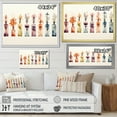 thumbnail image 4 of Designart "Watercolor Depiction of Floral Perfumes" Fashion Framed Wall Art Decor - Glam Orange Perfumes Entryway Framed Wall Art, 4 of 6