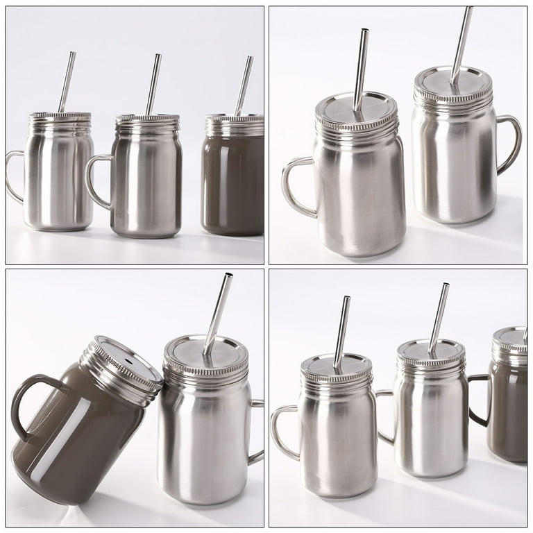 Stainless Steel Mason Jar Tumbler Vacuum Insulated Double Wall