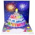 thumbnail image 2 of Musical Birthday Cards, Light and Music Happy Birthday Card with Blowable Birthday Cake, 3D Pop Up Birthday Gift Greeting Card for Women Men Kids Husband Wife Mom Dad Daughter Multicolor, 2 of 6
