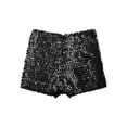 Yhong Kids Girls Sequin Hip Hop Jazz Dance Shorts Elastic Waist Sparkly