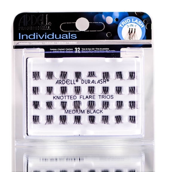 Ardell Professional Individual Duralash Lashes - 62158 - Med Black - Pack of 1 with Sleek Comb