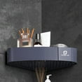thumbnail image 4 of SNGMN Corner Bathroom Counter Organizer - 1 Tier Storage Rack for Bathroom Sink - Space-Saving Corner Shelf for Cosmetics and Toiletries, 4 of 6