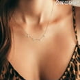 thumbnail image 2 of Dainty Custom Name Necklace Initial Letters Dangle Choker Women Jewelry, 2 of 9