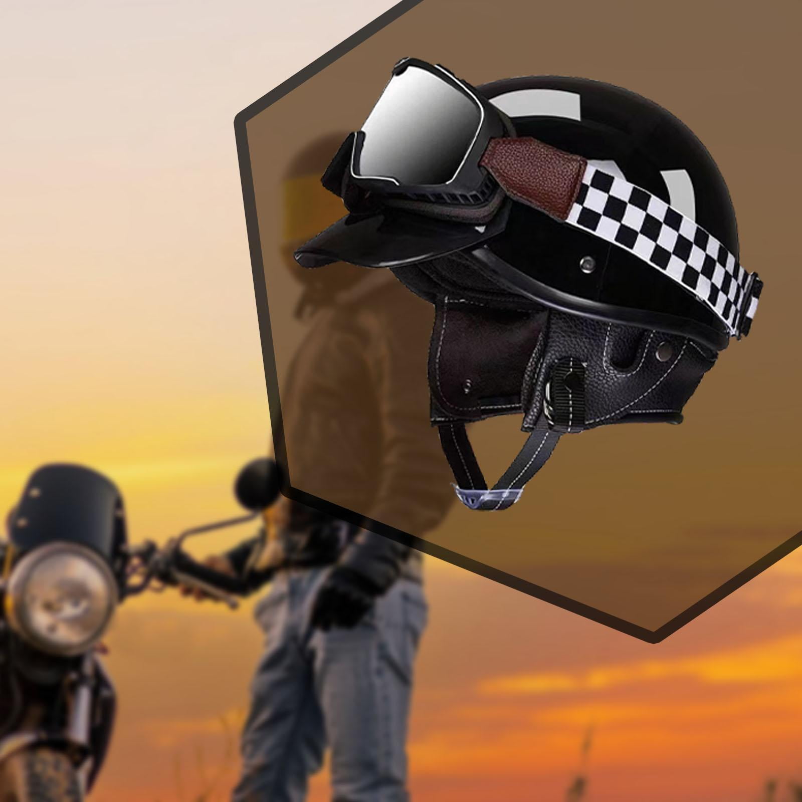 Baoblaze Scooter Helmet Comfortable Breathable Cycling Accessories Motorbike Helmet Bright Black