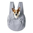 thumbnail image 4 of Leojiow Pet Travel Bag Bear Shape Chest Puppy Outdoor Backpack Bag Pet Supplies Comfort Breathable 38X14X41Cm Grey, 4 of 6