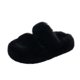 thumbnail image 1 of Pantuflas mullidas para niñas, pantuflas para uso exterior, sandalias de princesa de moda para niñas, pantuflas de algodón de felpa a la moda, 1 of 6
