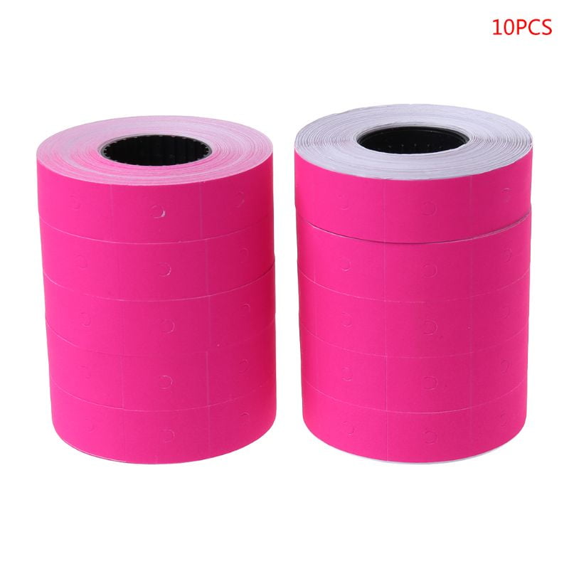 10 Rolls 5000 Pieces Double Row Price Label Paper Tag For MX-6600 Labeller Gun 