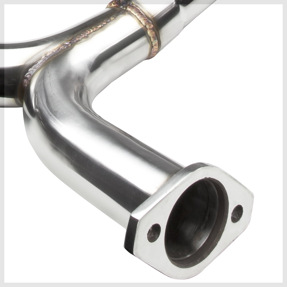 DNA Motoring For 98-02 Honda Accord 3.0L V6 Dual Muffler Racing Cat-Back Exhaust Titanium Style Tip