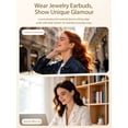 thumbnail image 4 of JewelPods C3 Wireless Bluetooth Earbuds — Jewelry Open-Ear Design. Bluetooth 6.0 with 60H Playtime, LED Digital Display, Lightweight, Sweat & Water Resistant, Clip-on Casual/Sports Earbuds., 4 of 10