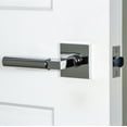 thumbnail image 6 of Viaggio 623887 Quadrato Left Handed Solid Brass Privacy Door Lever Set - Chrome, 6 of 7