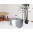 thumbnail image 7 of Unique Bargains 1 Pack Clothes Storage Bags Moving Bags Grey 27*14*15in, 7 of 7