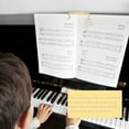 thumbnail image 2 of 2Pcs Clips de Support de Musique Simples Étudiants Clips de Message Pinces de Livre de Musique en Métal, 2 of 7