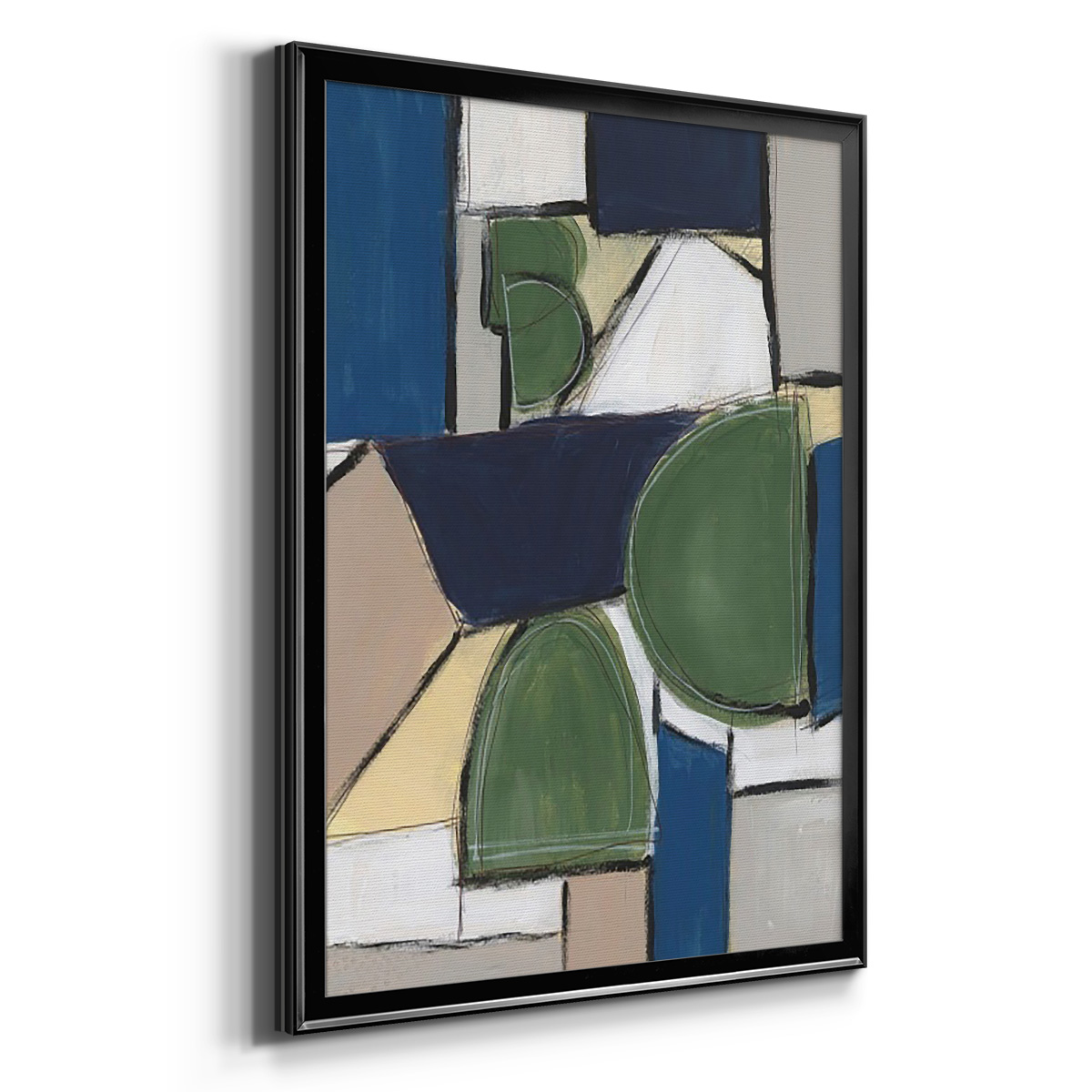 Spatial Mix II Premium Framed Print, in Gold, Black, or Silver - Ready to Hang