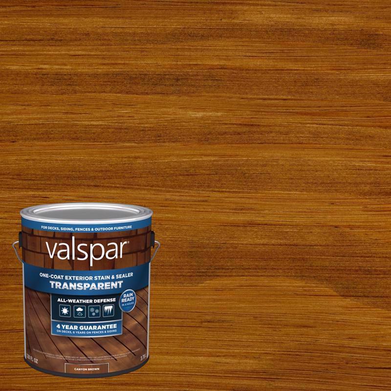 PLASTIK Valspar Multicolor One Coat Exterior Stain and Sealer Transparent