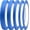 Blue, variant on DOAY 5 Rolls Green Pinstripe Tape - Masking Tape 1/16", 1/8", 1/4", 1/2", 3/4" - Thin Painters Masking Automotive Tape for DIY, Car, Auto, Paint, Art