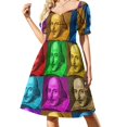 thumbnail image 2 of Vestido sin mangas de arte pop de William Shakespeare, ropa de verano para mujer 2024, vestidos para mujer 2024, vestido para embarazadas, 2 of 4