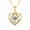 Gold, variant on Moissanite Necklace Pendants for Women 1 Carat D Color VVS1 Clarity 925 Sterling Silver Dancing Heart Necklace Chain Dainty Jewelry 40+5CM