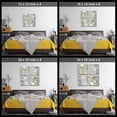 thumbnail image 6 of Gray Wall Decor for Bathroom Yellow Flowers Birds Abstract Print Canvas Home Decor Decals Pictures 4 Panels Poster for Bedroom Living Room Office Painting Yellow and Gray Grey Framed(16x16inchx4), 6 of 6
