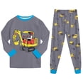 thumbnail image 5 of CAICJ98 Toddler Boy Pajamas Cotton Pjs Set Kids Excavator 2 Piece Long Sleeve Sleepwear,Size 4-5 T, 5 of 9