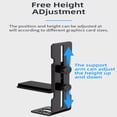 thumbnail image 4 of VC-5 Chassis 12cm Fan Position Graphics Card Bracket 7-100mm Sliding Adjustable GPU Brace Video Card Bracket for RTX 4090 White, 4 of 6