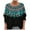 Army Green, variant on Woman Peasant Top 3/4 Length Sleeve Striped Crop Top Shirt Loose Print Cotton Linen Tunic Blouse