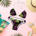 thumbnail image 6 of Grape Detachable Sponge Adjustable Strap Bikini Set Two-Pack Beachwear Scene Swimsuit, 6 of 6