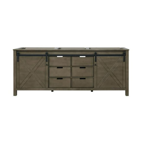 80 in. Marsyas Bathroom Vanity Cabinet, Rustic Brown