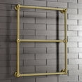 thumbnail image 3 of Kingston Brass DTC322419BB 24 in. Maximilien Wall Mount Towel Rack, Brushed Brass, 3 of 5