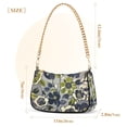 thumbnail image 3 of FORMRS Womens Shoulder Bag with Chain Strap Clutch Purse Cute Tote Handbag, Green Floral, 3 of 7