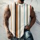 thumbnail image 5 of Hombres Moda Casual Impresión Suéter Cuello Redondo Deportes sin Mangas Tanque, 5 of 5