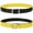 Black/Yellow, variant on Reversible Buckle Fashion Genuine Leather Belt For Women Youth Kids Girl and Boy