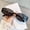 Black Frame Black and Gray Piece, variant on New modern retro high-end tea-colored narrow-frame small brown sunglasses for women with square or round faces, slimming cat-eye sunglasses, fashionable and versatile