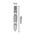 thumbnail image 3 of Magnetic Drill Bit Cross PH2 x Slot 6mm Electric Screwdriver Bits Double Head, 3 of 10