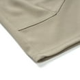thumbnail image 6 of Lovskoo Shorts for Men Casual Trendy Solid Color Elastic Waist Shorts Splicing Drawstring Shorts Khaki, 6 of 7
