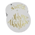 thumbnail image 1 of Inkdotpot Pack Of 50 Real Gold Foil Paper Tags Merry Christmas Favor Hang Tags, 1 of 6