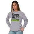 thumbnail image 4 of Sarcastic Salty Margarita Joke Long Sleeve TShirt Men Women Brisco Brands S, 4 of 6