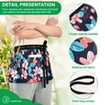thumbnail image 6 of Watercolor Flowers and Leaf Server Apron with 3 Pockets Waterproof Waitress Waist Short Apron for Man Woman 12 Inches, 6 of 7